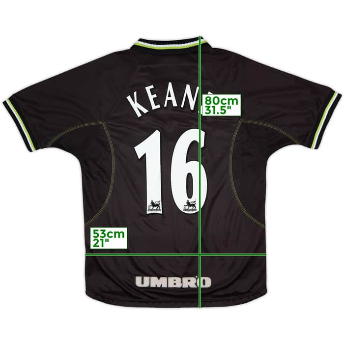 1998-99 Manchester United Third Shirt Keane #16 - 8/10 - (M)