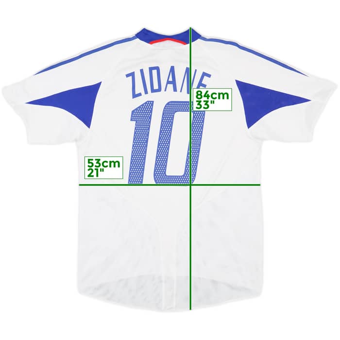 2004-06 France Away Shirt Zidane #10 - 8/10 - (L)