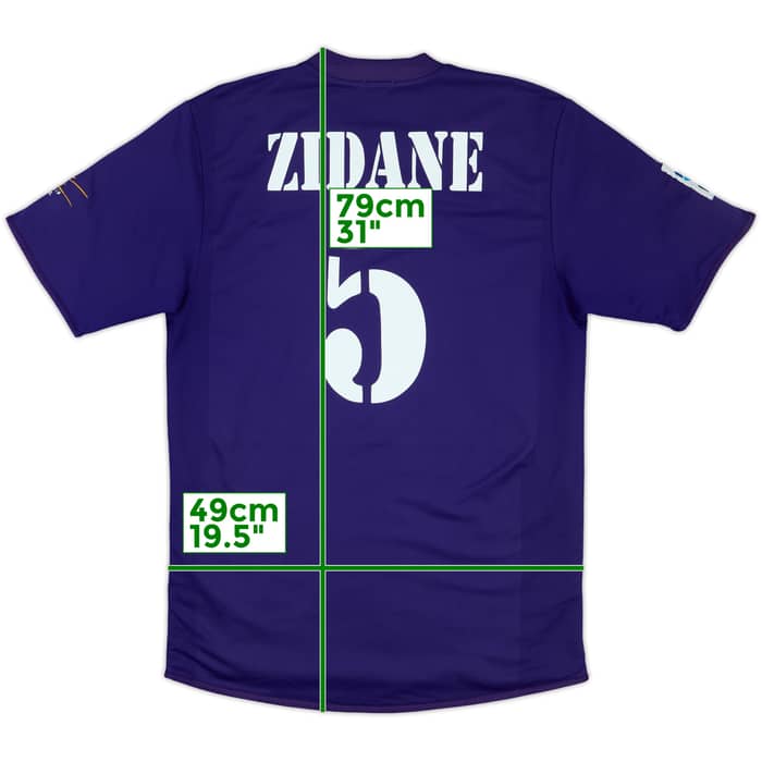 2002-03 Real Madrid Centenary Third Shirt Zidane #5 - 8/10 - (M)