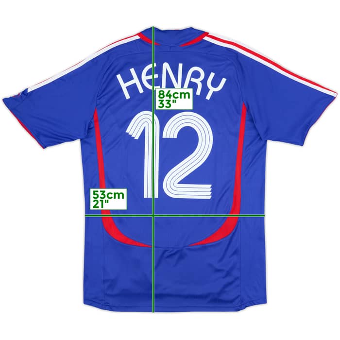 2006-07 France Home Shirt Henry #12 - 8/10 - (L)