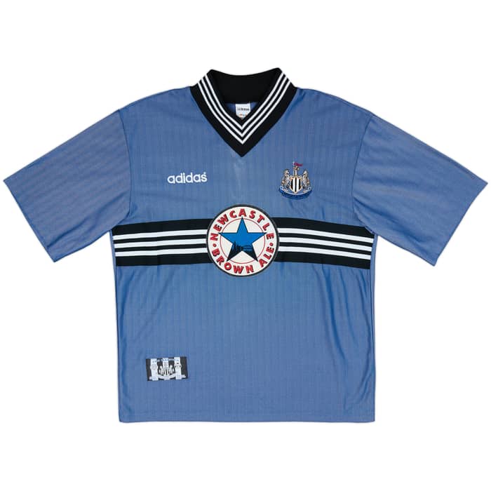 1996-97 Newcastle Away Shirt Shearer #9 - 8/10 - (L)