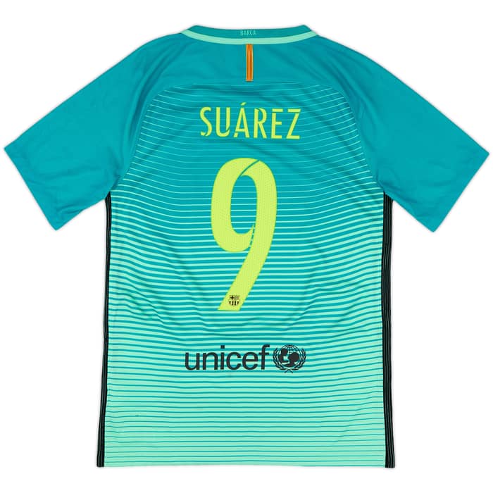 2016-17 Barcelona Third Shirt Suarez #9 - 8/10 - (S)
