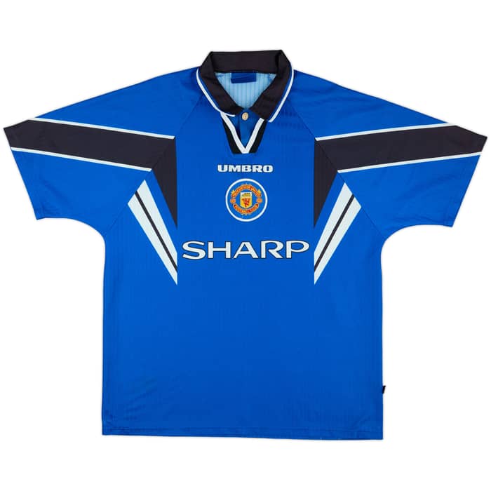 1996-98 Manchester United Third Shirt Cantona #7 - 6/10 - (XL)