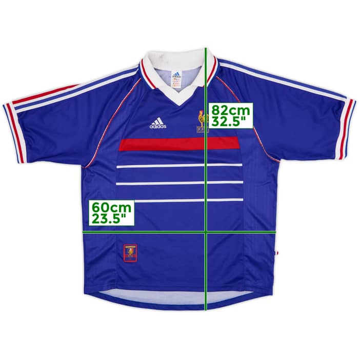 1998-00 France Home Shirt - 8/10 - (XL)