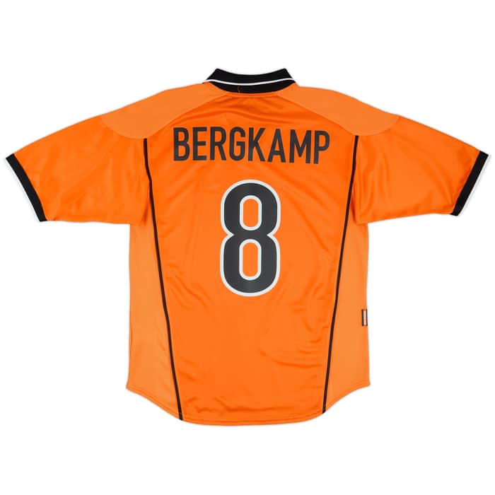 1998-00 Netherlands Home Shirt Bergkamp #8 - 10/10 - (M)