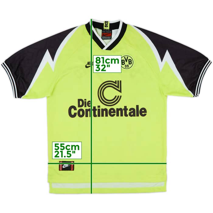 1995-96 Borussia Dortmund Home Shirt - 7/10 - (L)