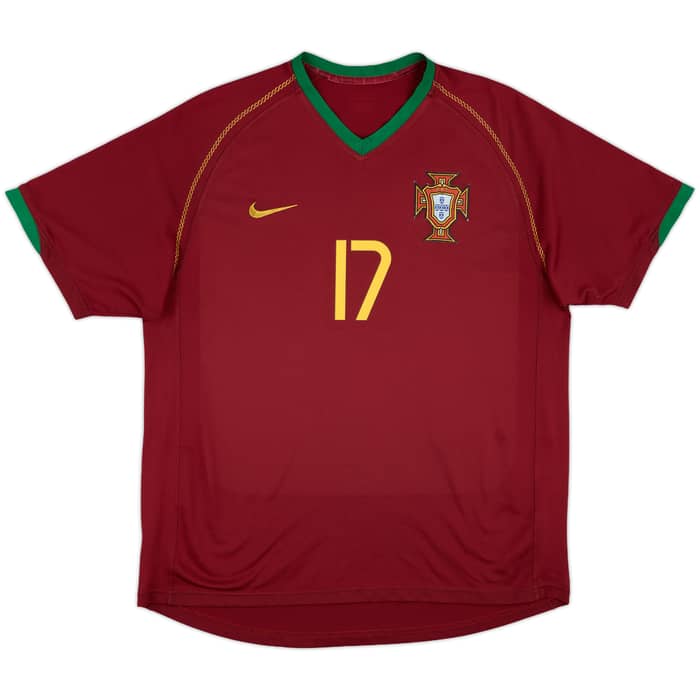 2006-08 Portugal Home Shirt C.Ronaldo #17 - 8/10 - (L)