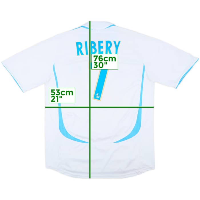 2006-07 Olympique Marseille Home Shirt Ribery #7 - 7/10 - (L)