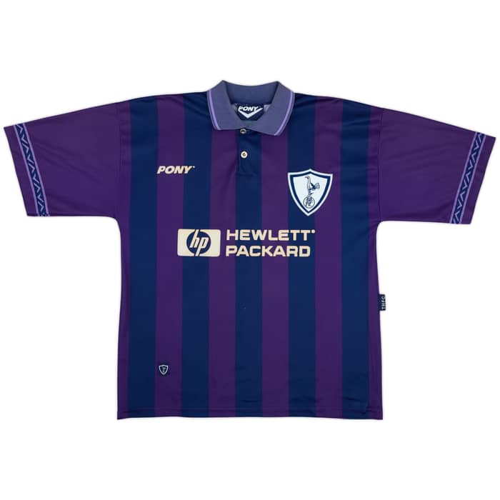 1995-97 Tottenham Away Shirt Sheringham #10 - 8/10 - (L)