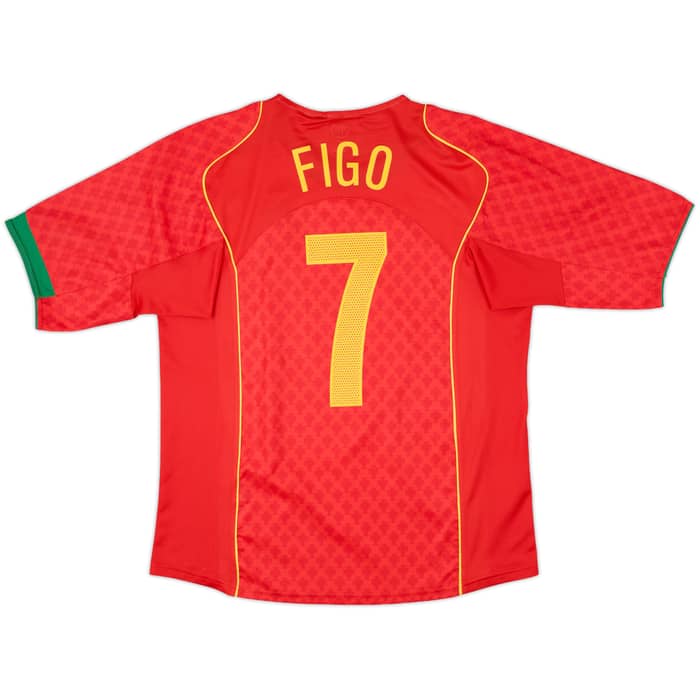 2004-06 Portugal Home Shirt Figo #7 - 10/10 - (L)