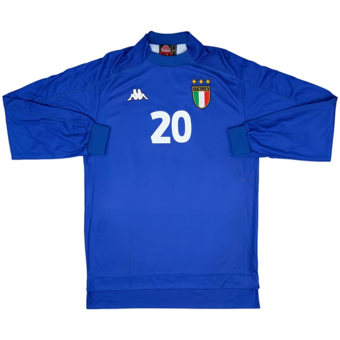 1998-99 Italy Home L/S Shirt Totti #20 - 8/10 - (L)