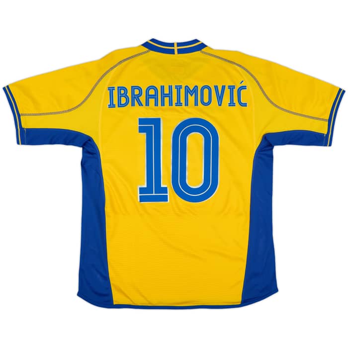 2003-04 Sweden Home Shirt Ibrahimovic #10 - 9/10 - (L)
