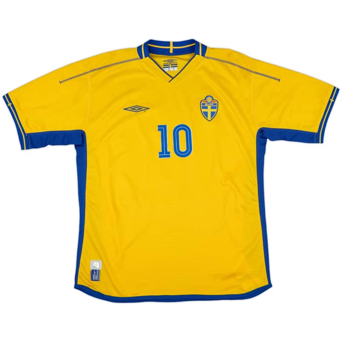 2003-04 Sweden Home Shirt Ibrahimovic #10 - 9/10 - (L)