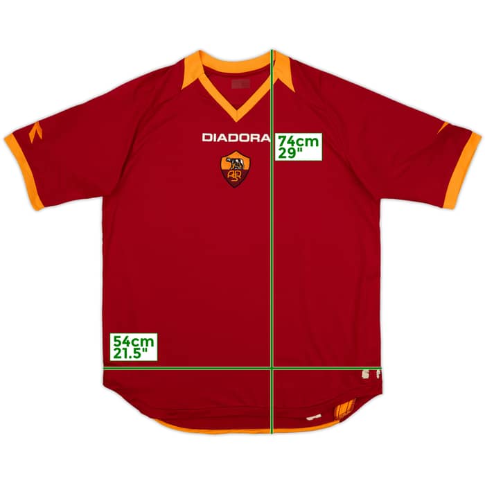 2006-07 Roma Home Shirt - 7/10 - (L)