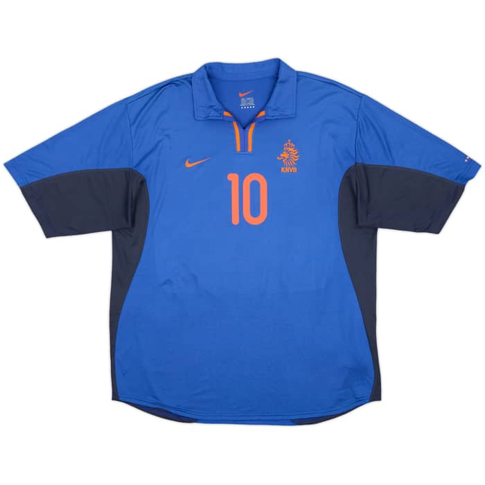 2000-02 Netherlands Away Shirt Bergkamp #10 - 7/10 - (L)