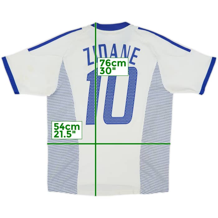 2002-04 France Away Shirt Zidane #10 - 6/10 - (L)