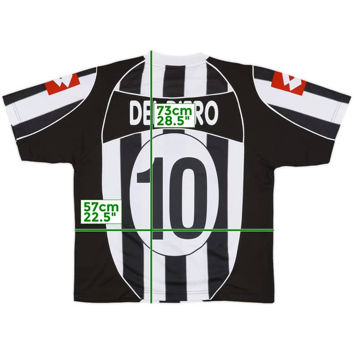 2002-03 Juventus Home Shirt Del Piero #10 - 8/10 - (L)