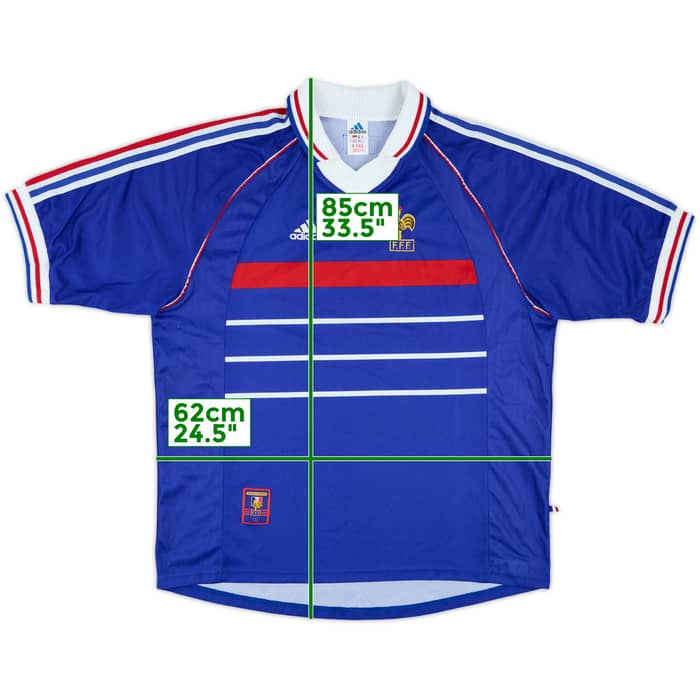 1998-00 France Home Shirt - 8/10 - (XL)