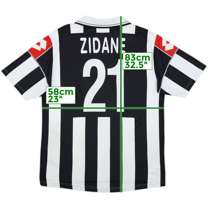 2000-01 Juventus Home Shirt Zidane #21 - 6/10 - (XL)