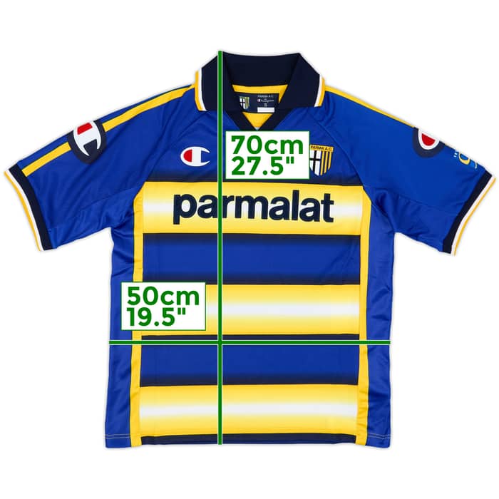 2003-04 Parma '90 Years' Home Shirt - 9/10 - (S)