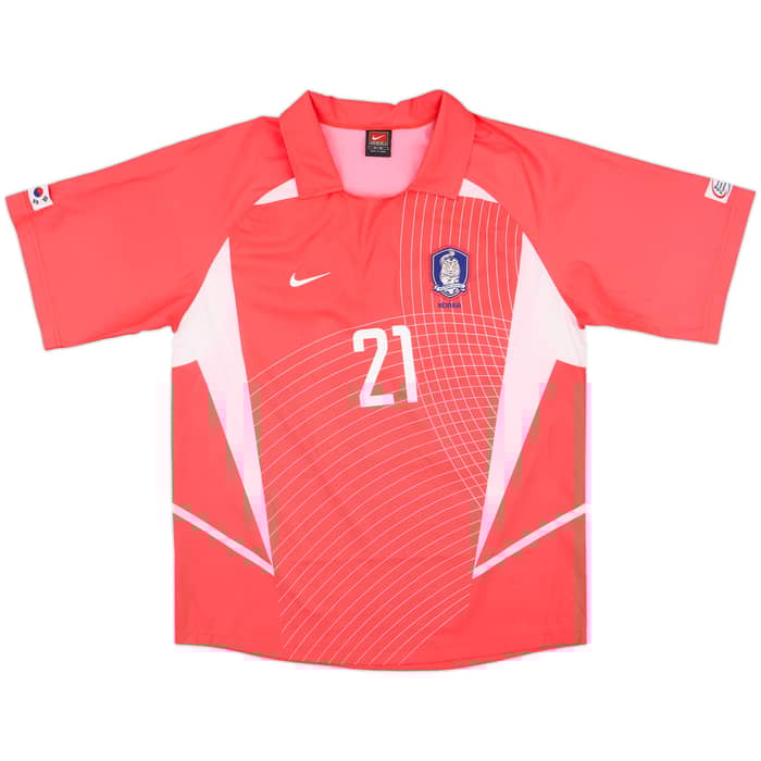 2002-03 South Korea Home Shirt J.S.Park #21 - 10/10 - (M)