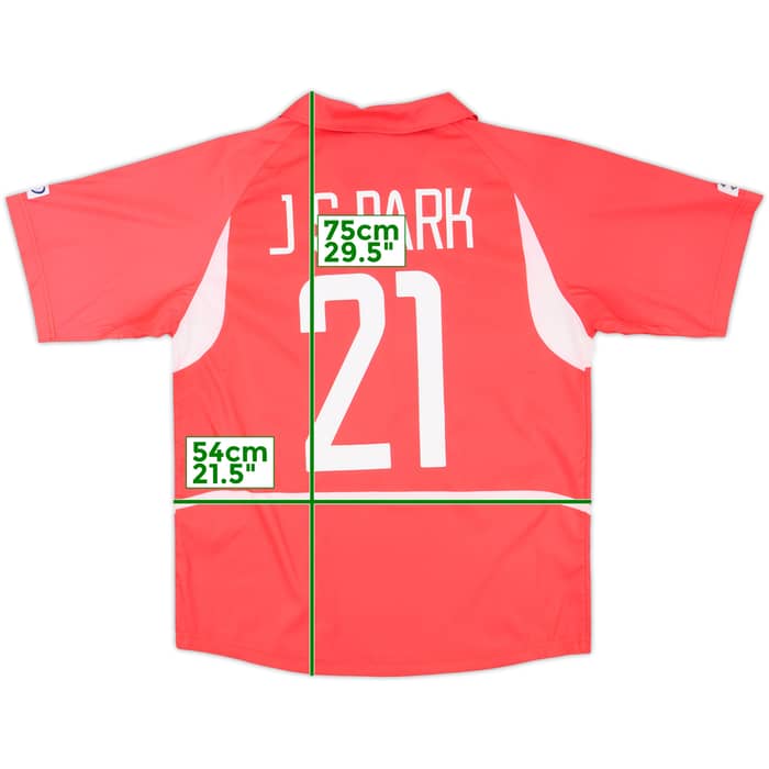 2002-03 South Korea Home Shirt J.S.Park #21 - 10/10 - (M)