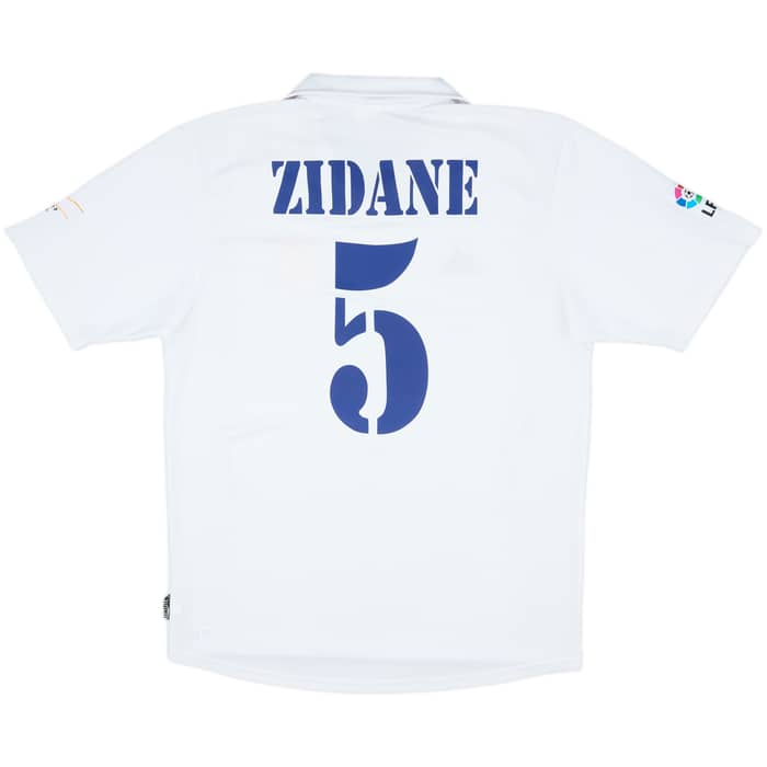2002-03 Real Madrid Centenary Home Shirt Zidane #5 - 8/10 - (M)