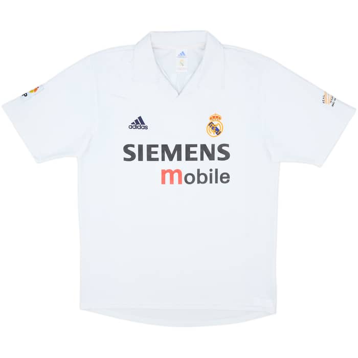 2002-03 Real Madrid Centenary Home Shirt Zidane #5 - 8/10 - (M)