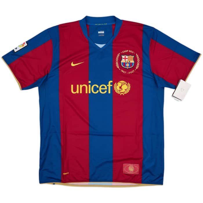 2007-08 Barcelona Home Shirt Ronaldinho #10 (L)