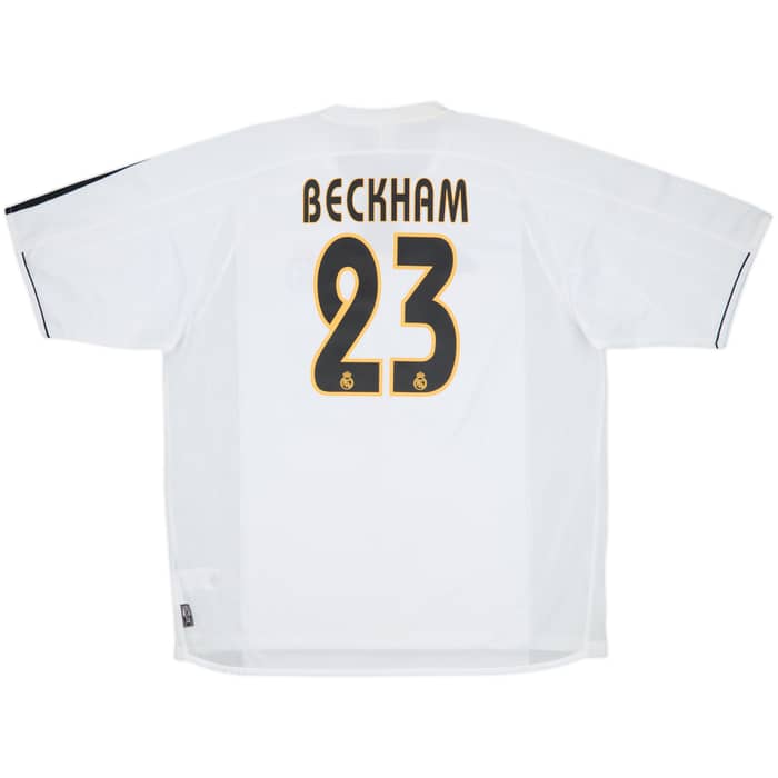 2003-04 Real Madrid Home Shirt Beckham #23 (XL)