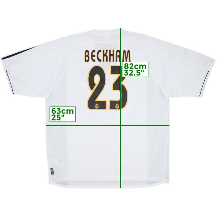 2003-04 Real Madrid Home Shirt Beckham #23 (XL)