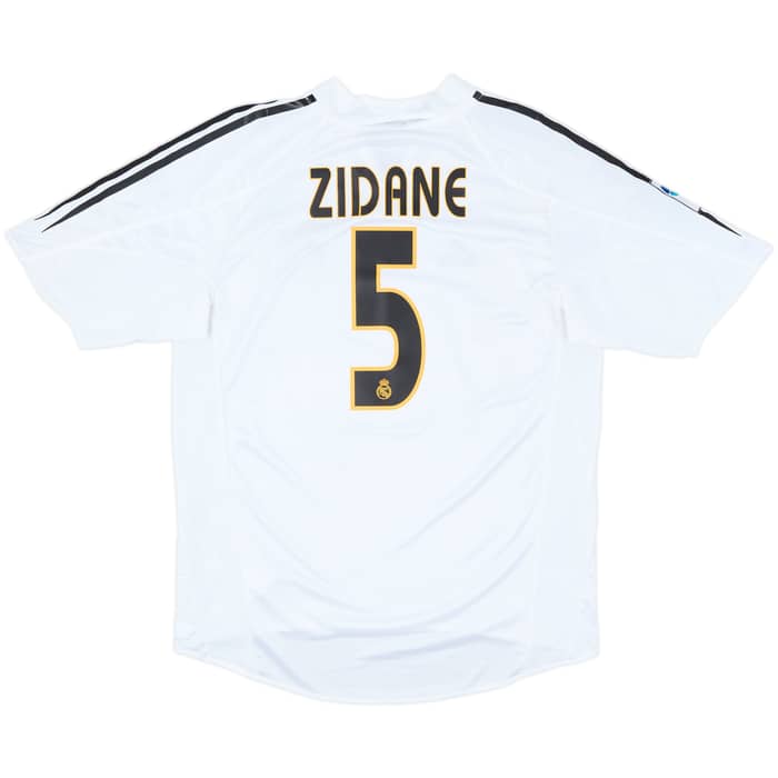2004-05 Real Madrid Home Shirt Zidane #5 - 6/10 - (M)
