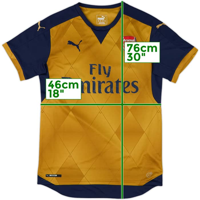 2015-16 Arsenal Away Shirt - 5/10 - (S)
