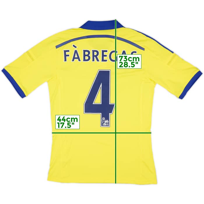 2014-15 Chelsea Away Shirt Fabregas #4 - 7/10 - (S)