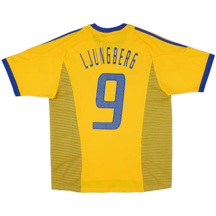 2002-03 Sweden Home Shirt Ljungberg #9 - 7/10 - (M)