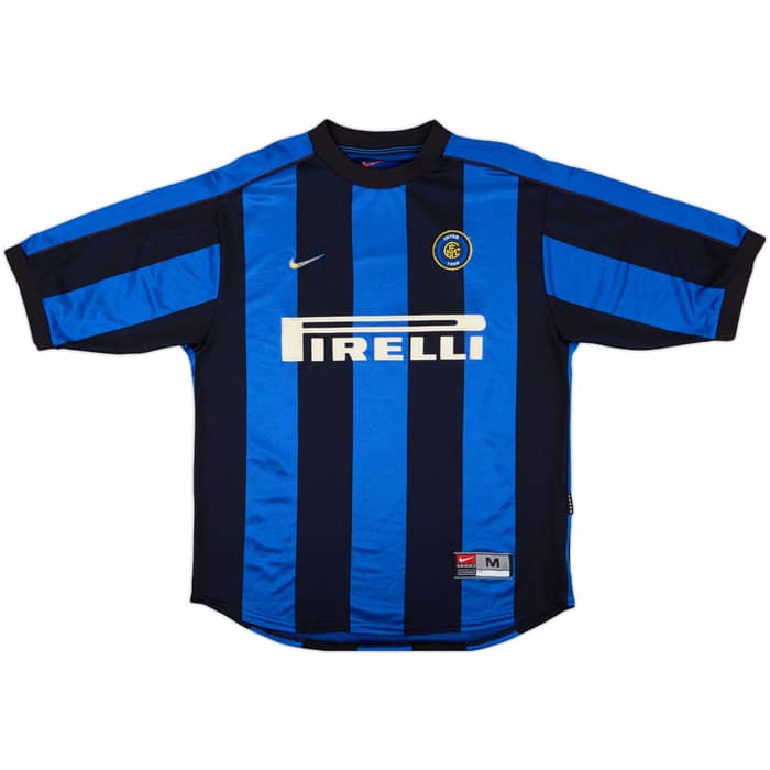 1999-00 Inter Milan Home Shirt Ronaldo #9 - 8/10 - (M)