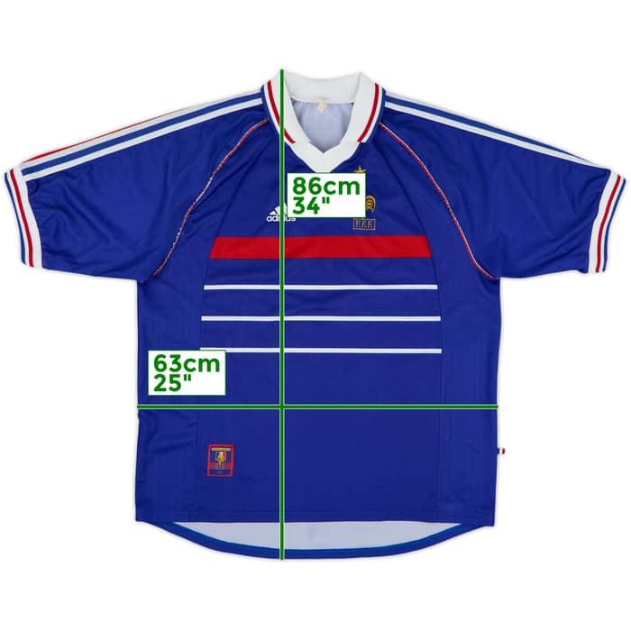 1998-00 France Home Shirt - 9/10 - (XXL)