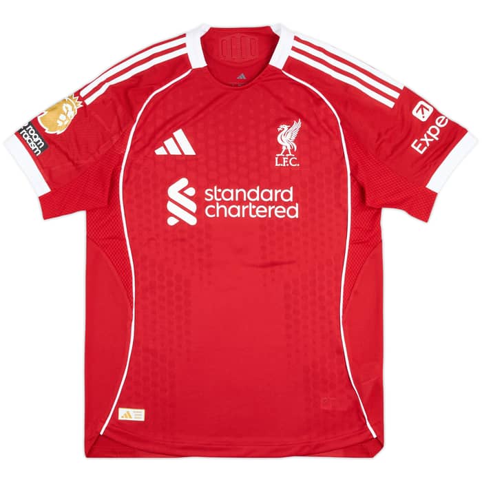 2025-26 Liverpool Match Issue Home Shirt Virgil #4