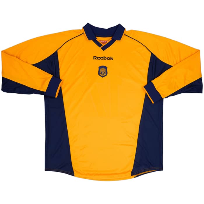 2000-02 Liverpool Away L/S Shirt & Shorts Gerrard #17 - 9/10 - (XL)