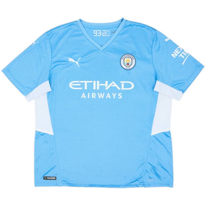2021-22 Manchester City Home Shirt De Bruyne #17 - 8/10 - (XL)