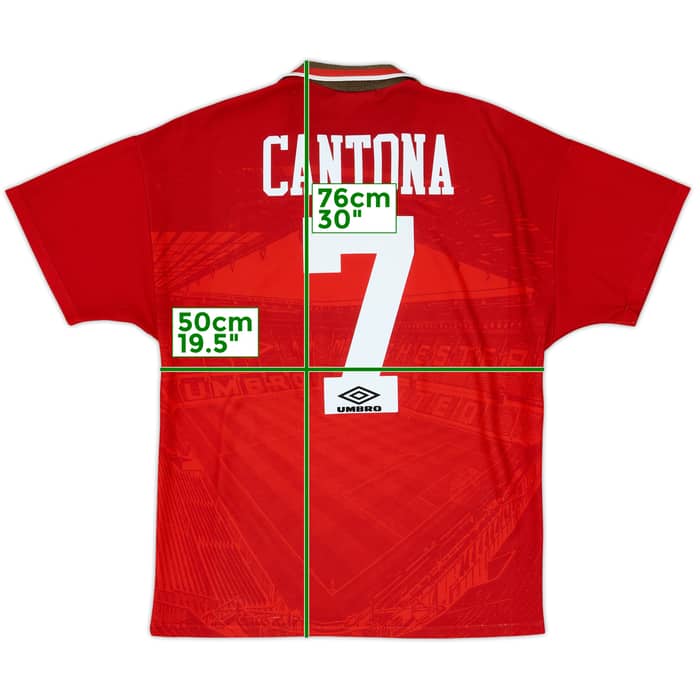 1994-96 Manchester United Home Shirt Cantona #7 - 5/10 - (M)