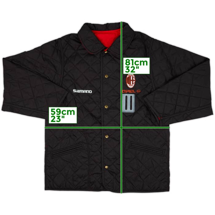 1994-95 AC Milan Player Issue Shimano Padded Jacket - 8/10 - (M/L)