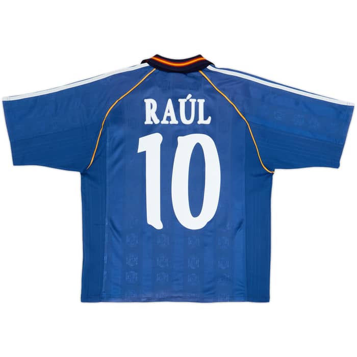 1999-00 Spain Away Shirt Raul #10 - 8/10 - (L)
