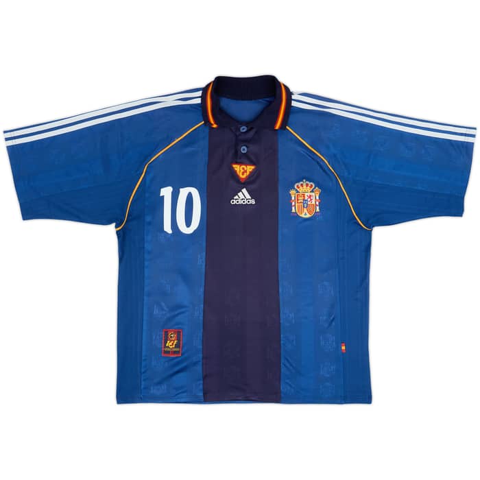 1999-00 Spain Away Shirt Raul #10 - 8/10 - (L)