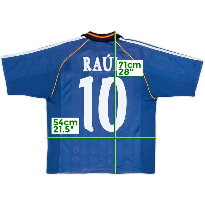 1999-00 Spain Away Shirt Raul #10 - 8/10 - (L)