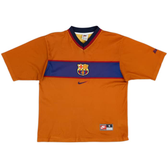 1998-00 Barcelona Basic Away Shirt Guardiola #4 - 5/10 - (S)