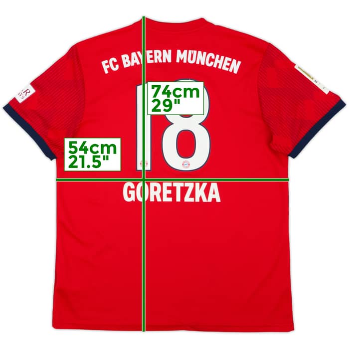 2018-19 Bayern Munich Home Shirt Goretzka #18 - 7/10 - (L)