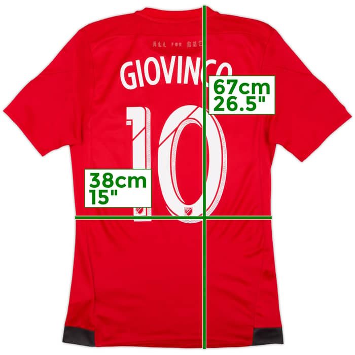 2015-16 Toronto Authentic Home Shirt Giovinco #10 - 6/10 - (S)