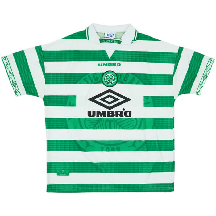 1997-99 Celtic Home Shirt Larsson #7 - 6/10 - (XXL)