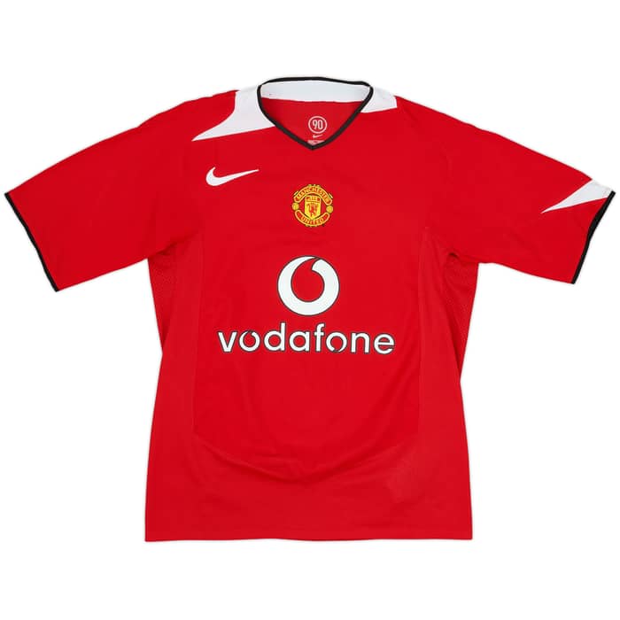 2004-06 Manchester United Home Shirt Simpson #19 - 9/10 - (S)